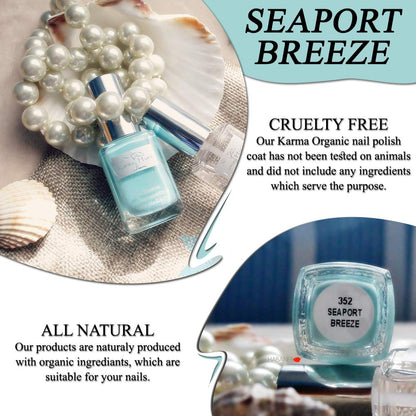 Karma Organic Vegan Non-Toxic Nail Polish – [Seapot Breeze] – Cruelty-Free Long-Lasting Nail Color