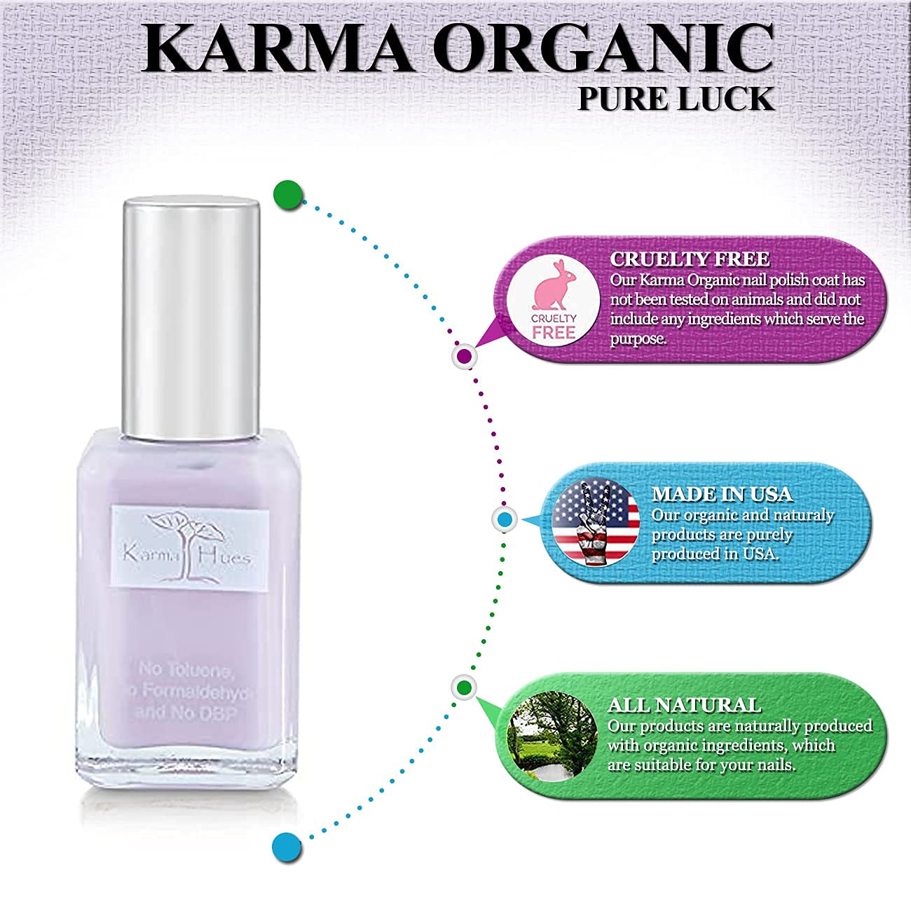 Karma Organic Vegan Non-Toxic Nail Polish – [Pure Luck] – Cruelty-Free Long-Lasting Nail Color