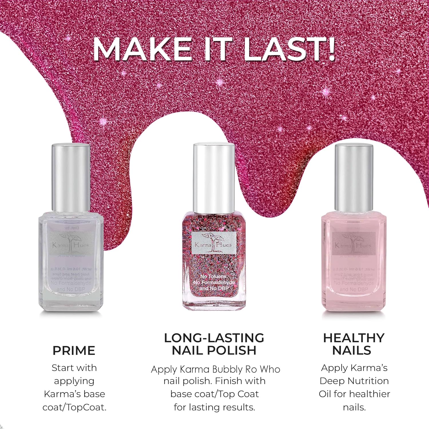 Karma Organic Vegan Non-Toxic Nail Polish – [Bubbly Ro-Who] – Cruelty-Free Long-Lasting Nail Color