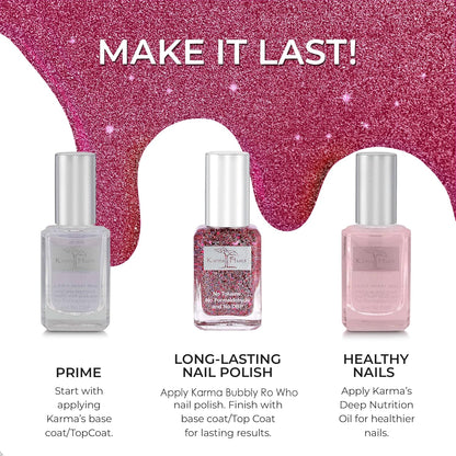 Karma Organic Vegan Non-Toxic Nail Polish – [Bubbly Ro-Who] – Cruelty-Free Long-Lasting Nail Color