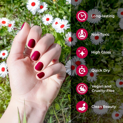 Karma Organic Vegan Non-Toxic Nail Polish – [Rum Runner] – Cruelty-Free Long-Lasting Nail Color