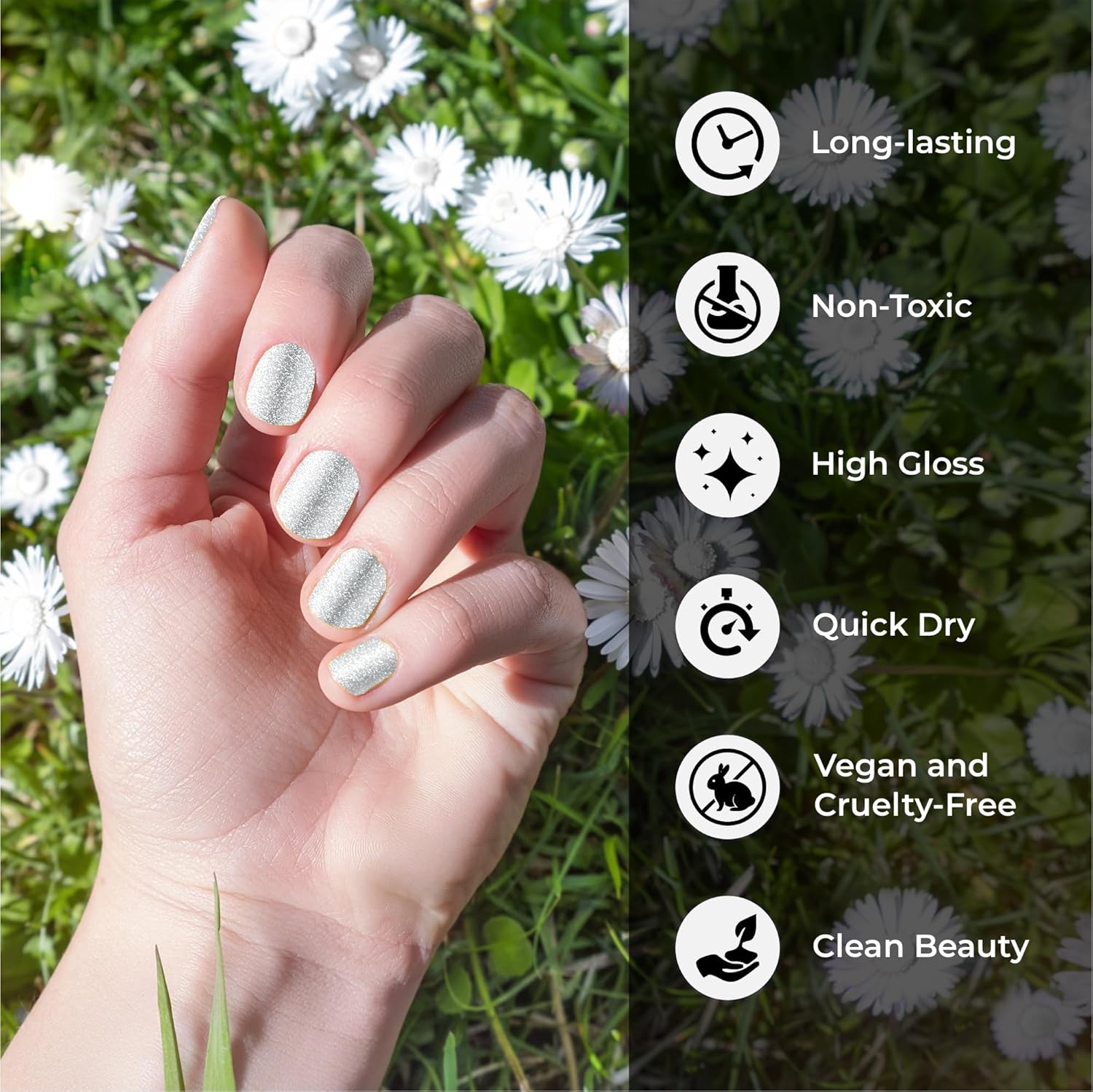 Karma Organic Vegan Non-Toxic Nail Polish – [Lil Shimmer] – Cruelty-Free Long-Lasting Nail Color