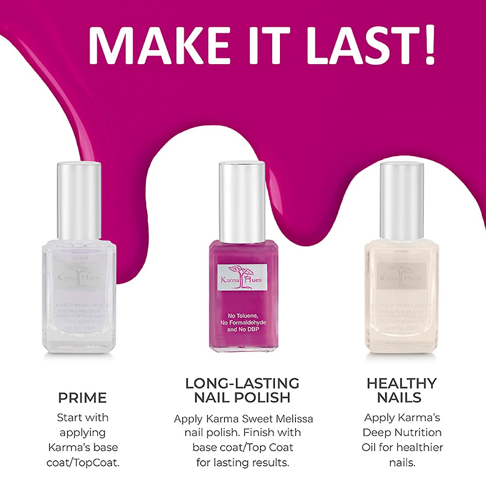 Karma Organic Vegan Non-Toxic Nail Polish – [Sweet Melissa] – Cruelty-Free Long-Lasting Nail Color