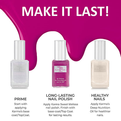 Karma Organic Vegan Non-Toxic Nail Polish – [Sweet Melissa] – Cruelty-Free Long-Lasting Nail Color