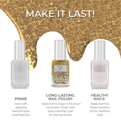 Karma Organic Vegan Non-Toxic Nail Polish – [Doge to the Moon] – Cruelty-Free Long-Lasting Nail Color