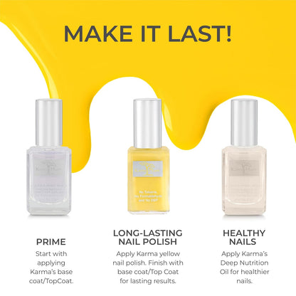 Karma Organic Vegan Non-Toxic Nail Polish – [Rise &amp; Shine] – Cruelty-Free Long-Lasting Nail Color