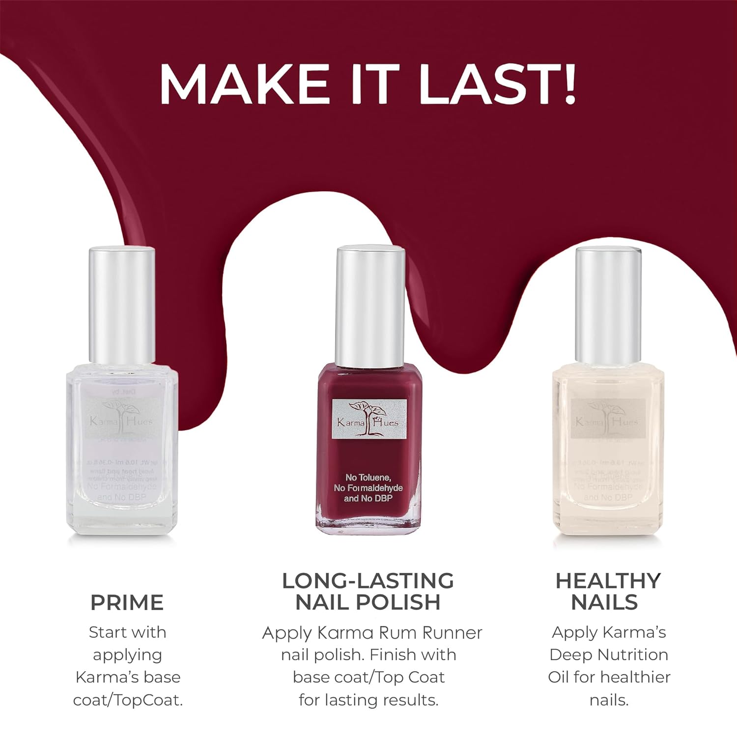 Karma Organic Vegan Non-Toxic Nail Polish – [Rum Runner] – Cruelty-Free Long-Lasting Nail Color