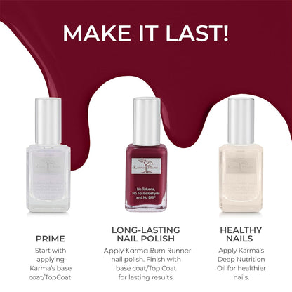 Karma Organic Vegan Non-Toxic Nail Polish – [Rum Runner] – Cruelty-Free Long-Lasting Nail Color
