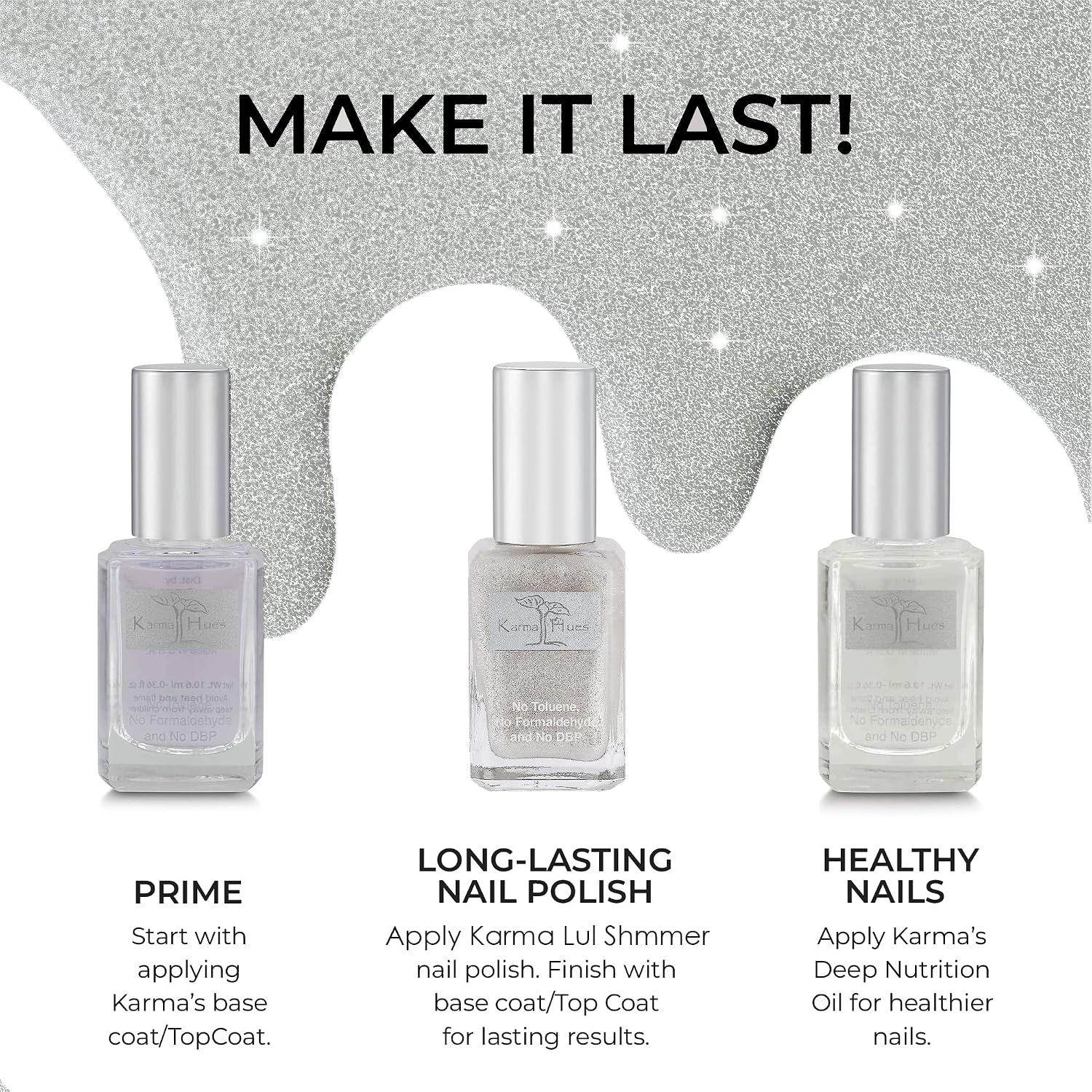Karma Organic Vegan Non-Toxic Nail Polish – [Lil Shimmer] – Cruelty-Free Long-Lasting Nail Color