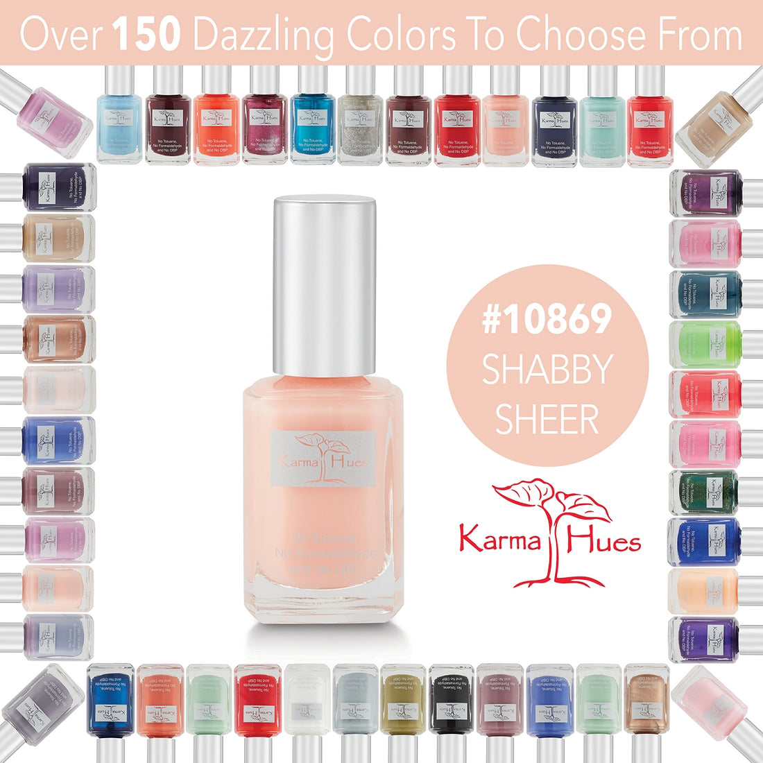Shabby Sheer - Nail Polish; Non-Toxic, Vegan, and Cruelty-Free (