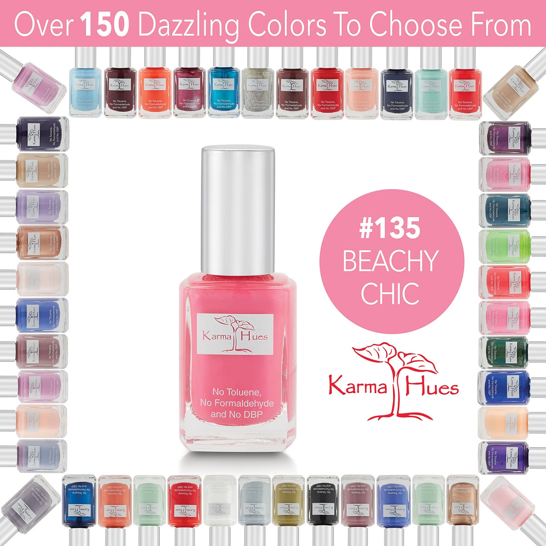 Beachy Chic - Nail Polish; Non-Toxic, Vegan, and Cruelty-Free (