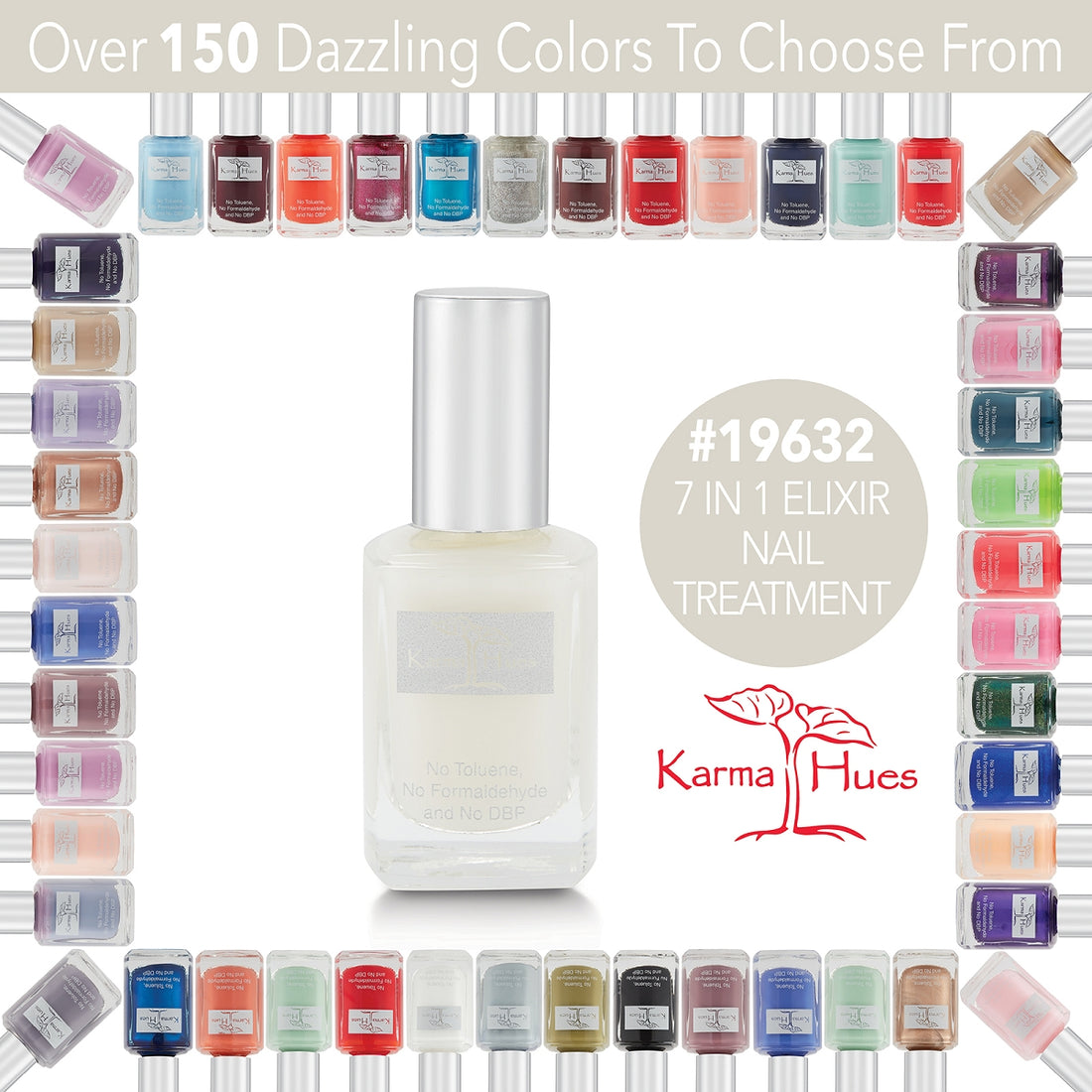 7 In 1 Elixir - Nail Treatment; Non-Toxic, Vegan, and Cruelty-Free (