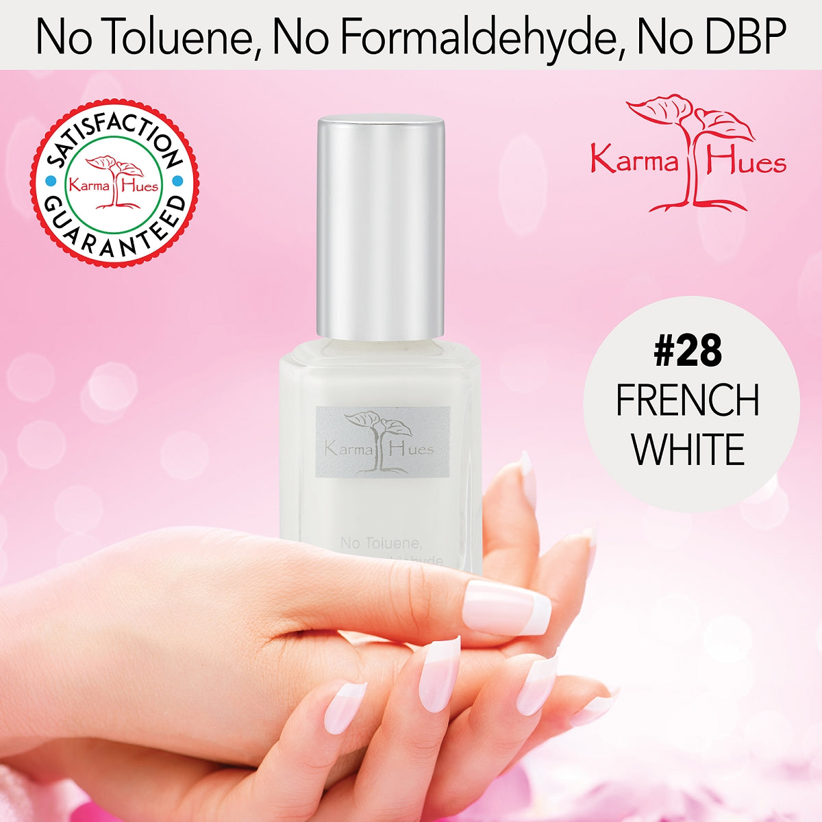 French White - Nail Polish; Non-Toxic, Vegan, and Cruelty-Free (#28)