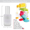 2 in 1 Base & Top Coat -Nail Polish; Non-Toxic, Vegan, and Cruelty-Free (2IN1PL)