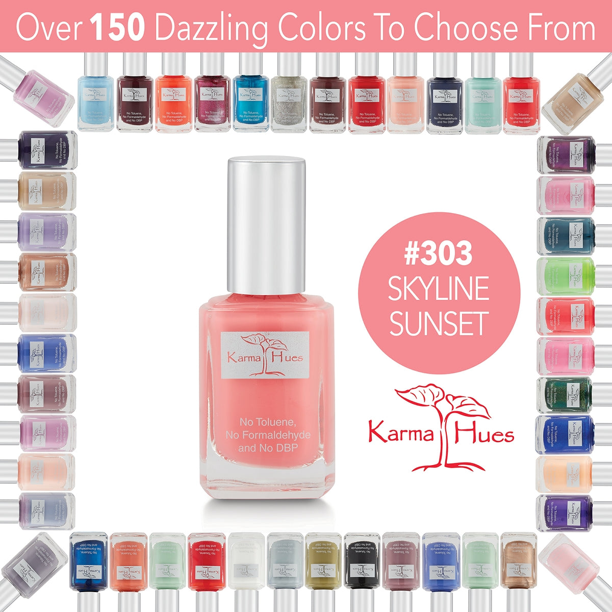 Skyline Sunset - Nail Polish; Non-Toxic, Vegan, and Cruelty-Free (#303)
