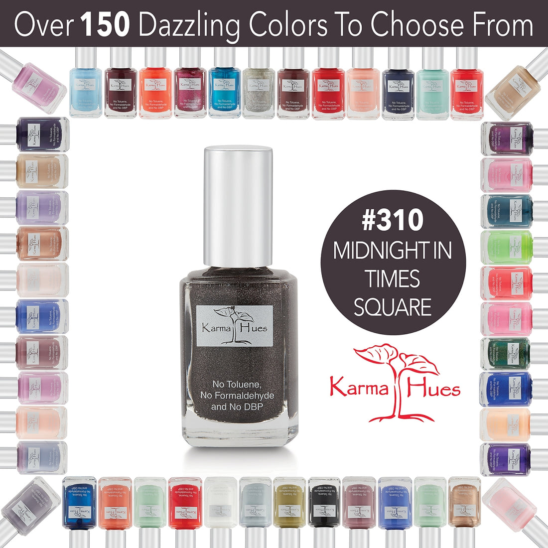 Midnight in Times Square - Nail Polish; Non-Toxic, Vegan, and Cruelty-Free (