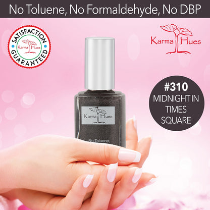 Midnight in Times Square - Nail Polish; Non-Toxic, Vegan, and Cruelty-Free (