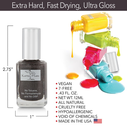 Midnight in Times Square - Nail Polish; Non-Toxic, Vegan, and Cruelty-Free (