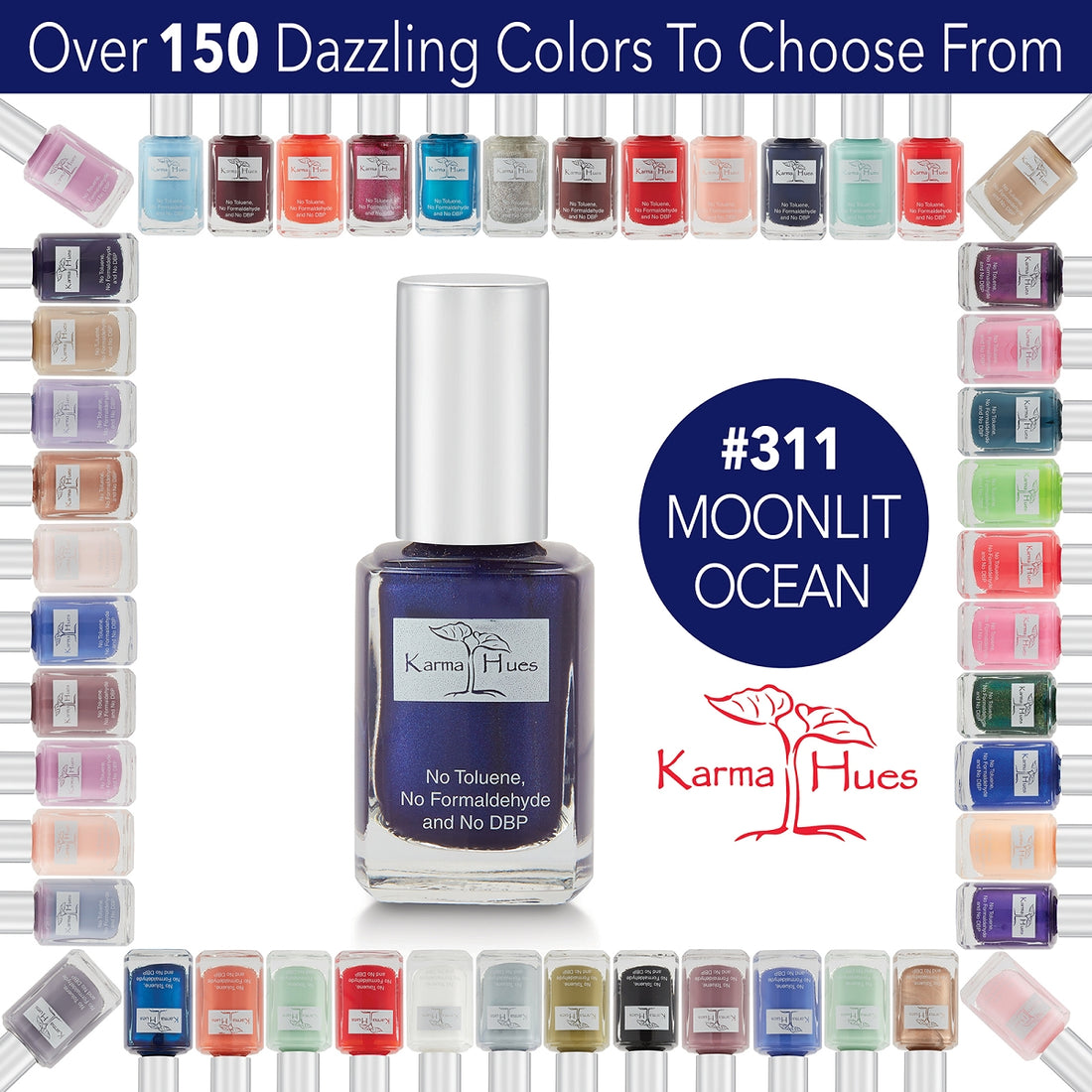 Moonlit Ocean - Nail Polish; Non-Toxic, Vegan, and Cruelty-Free (