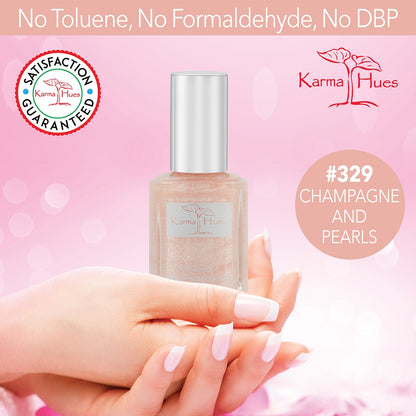 Champagne and Pearls - Nail Polish; Non-Toxic, Vegan, and Cruelty-Free (