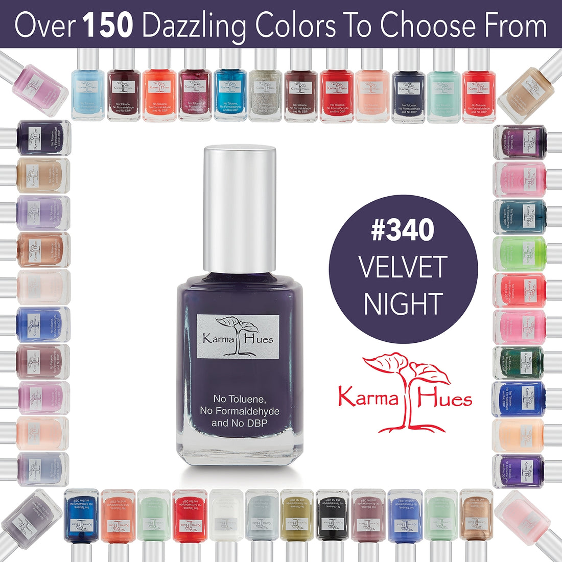 Velvet Night - Nail Polish; Non-Toxic, Vegan, and Cruelty-Free (
