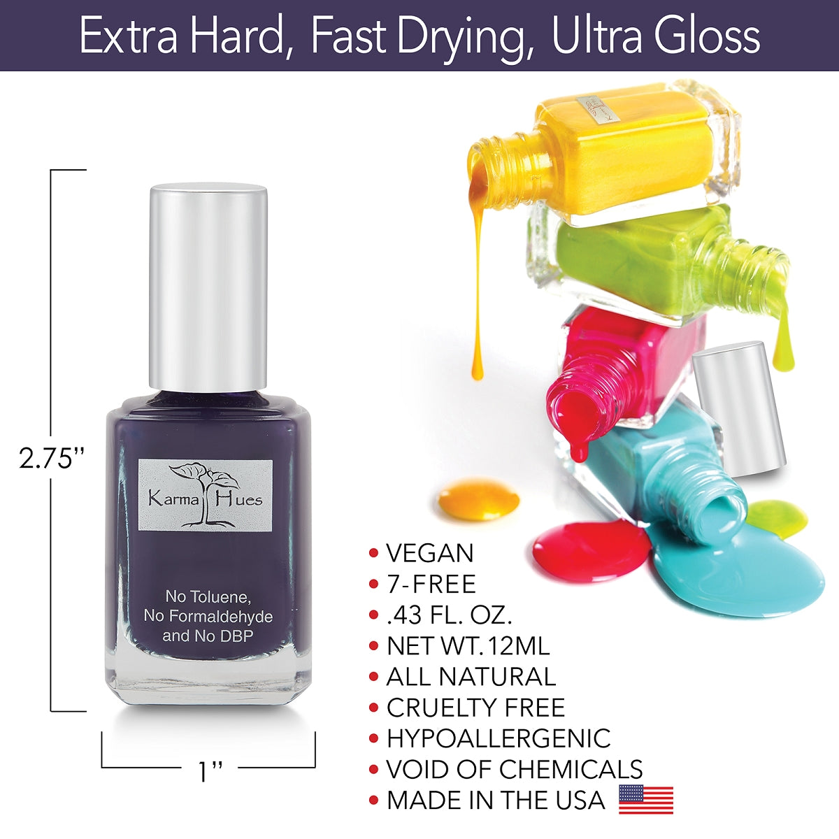Velvet Night - Nail Polish; Non-Toxic, Vegan, and Cruelty-Free (