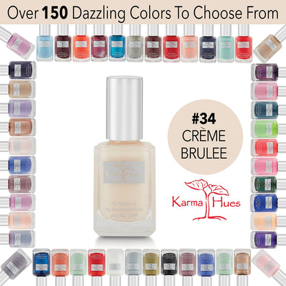 Creme Brulee - Nail Polish; Non-Toxic, Vegan, and Cruelty-Free (