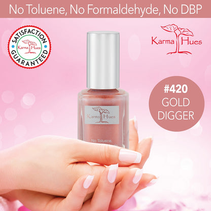Gold Digger - Nail Polish; Non-Toxic, Vegan, and Cruelty-Free (