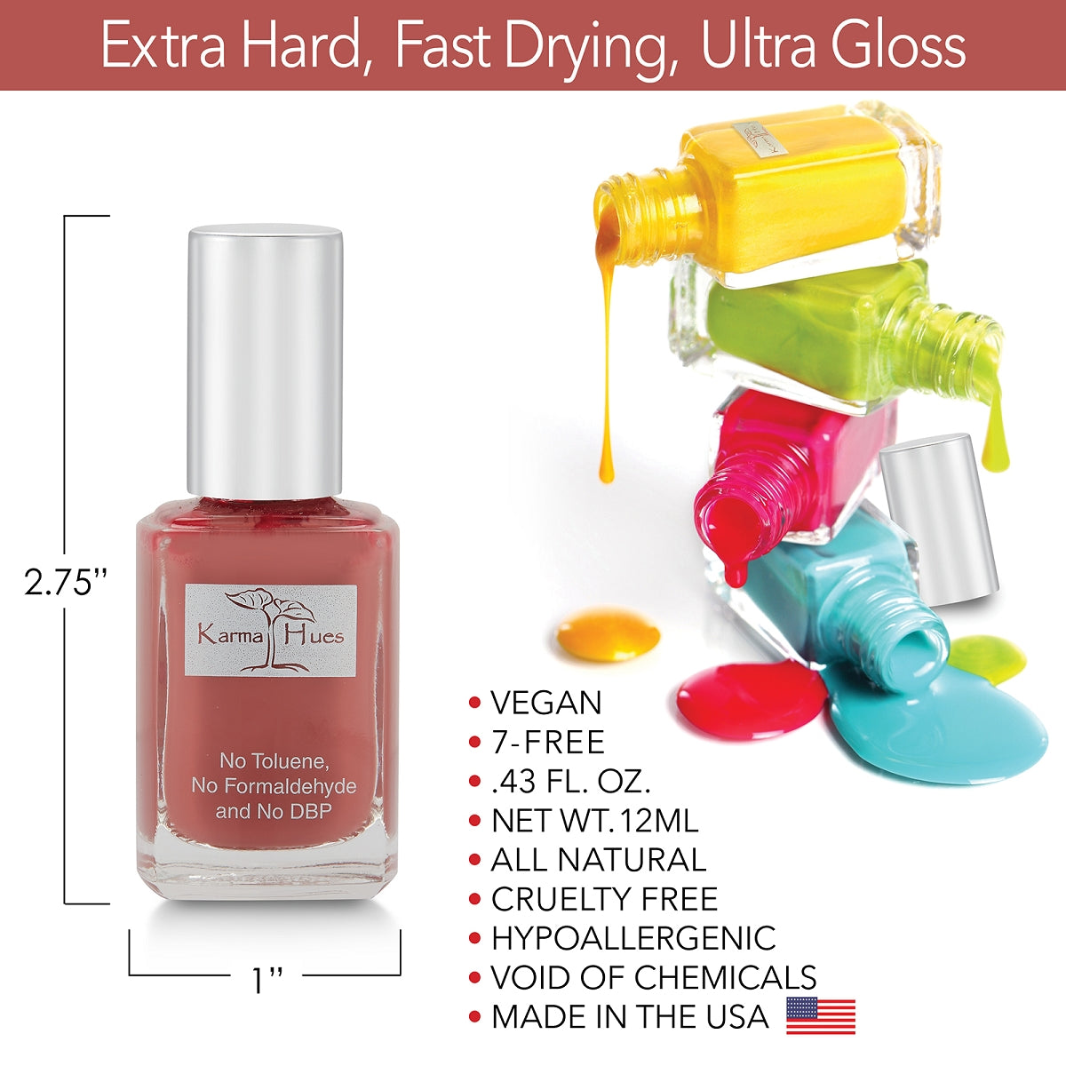 Mountain High - Nail Polish; Non-Toxic, Vegan, and Cruelty-Free (