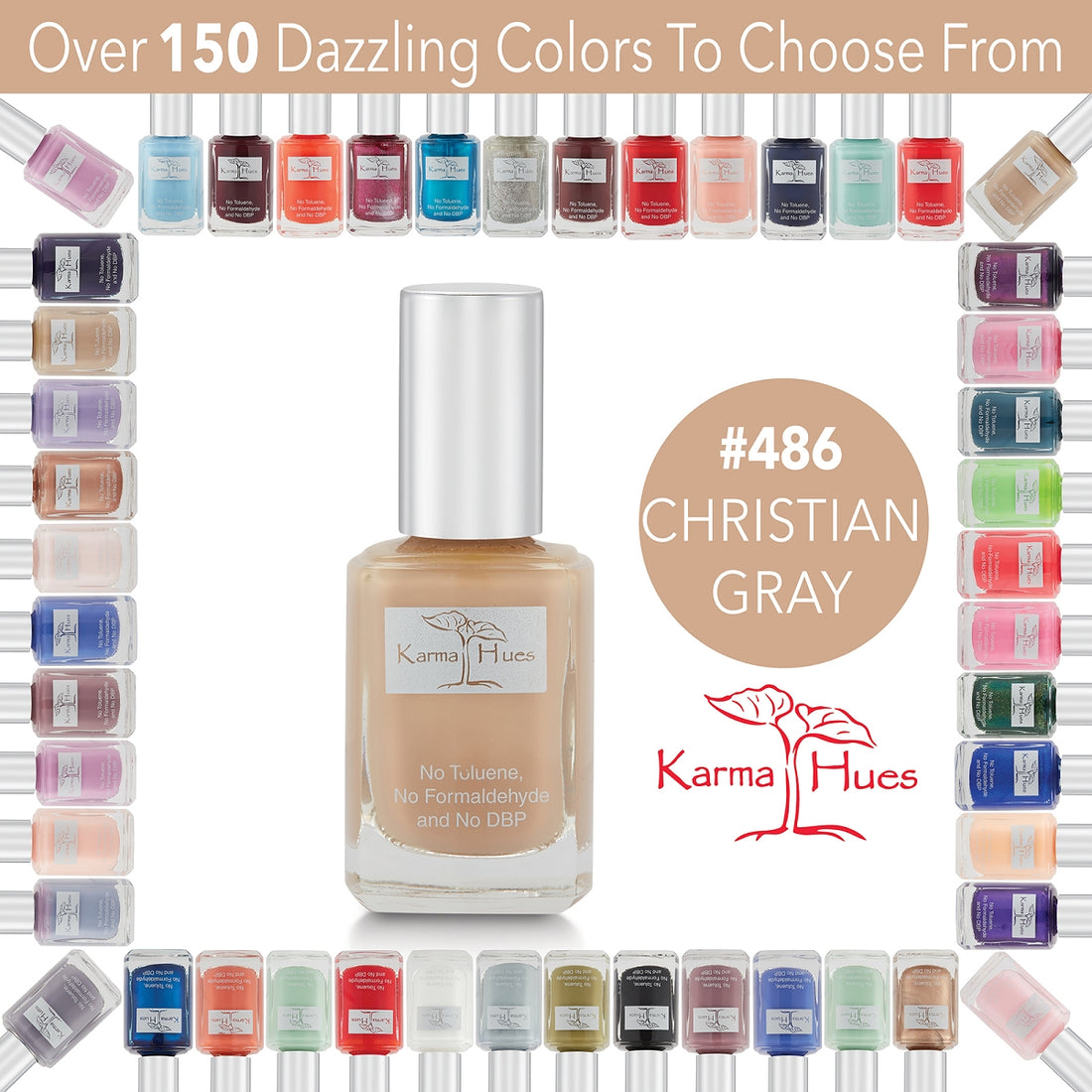 Christian Gray - Nail Polish; Non-Toxic, Vegan, and Cruelty-Free (