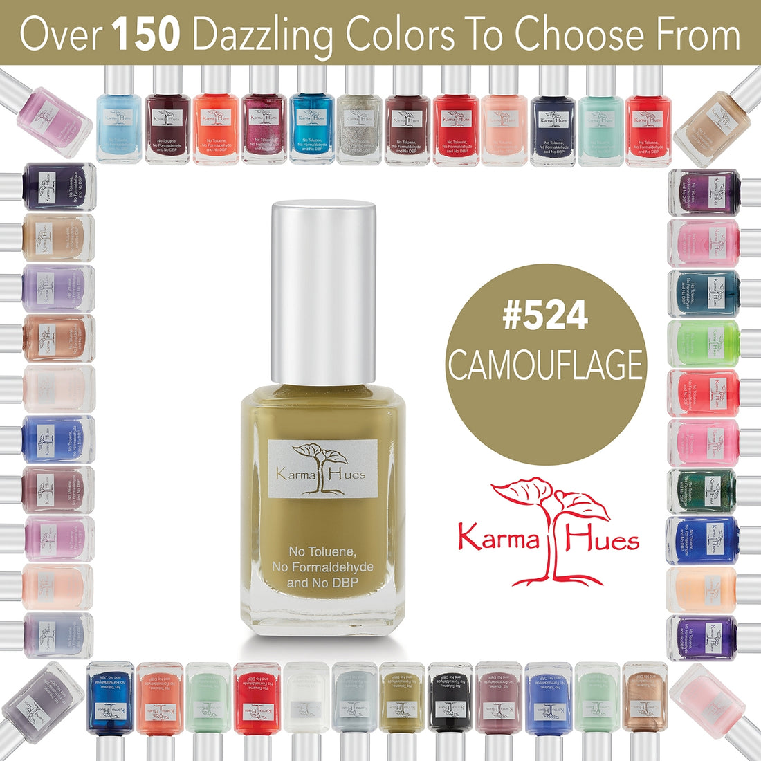 Camouflage - Nail Polish; Non-Toxic, Vegan, and Cruelty-Free (