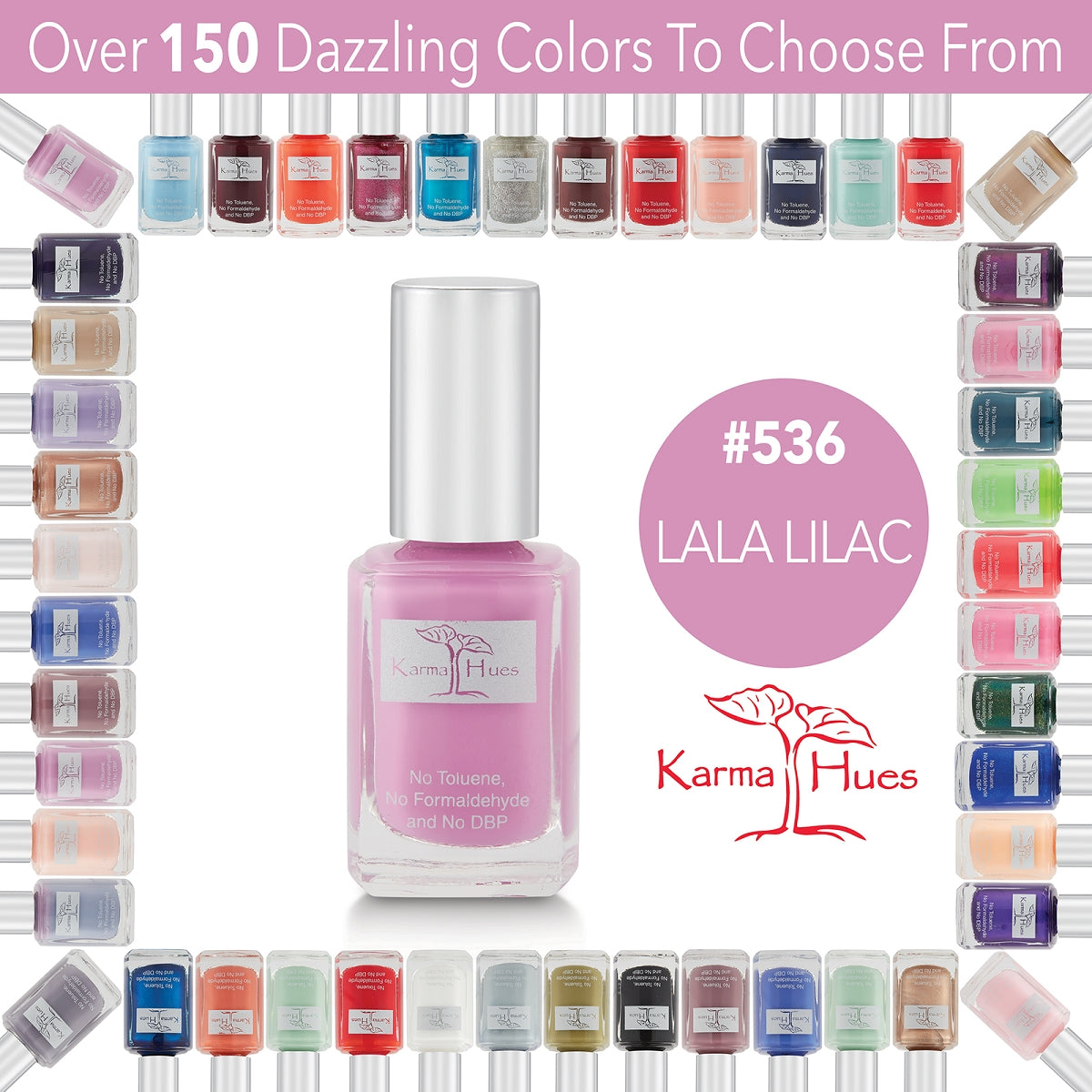 Lala Lilac - Nail Polish; Non-Toxic, Vegan, and Cruelty-Free (#536)
