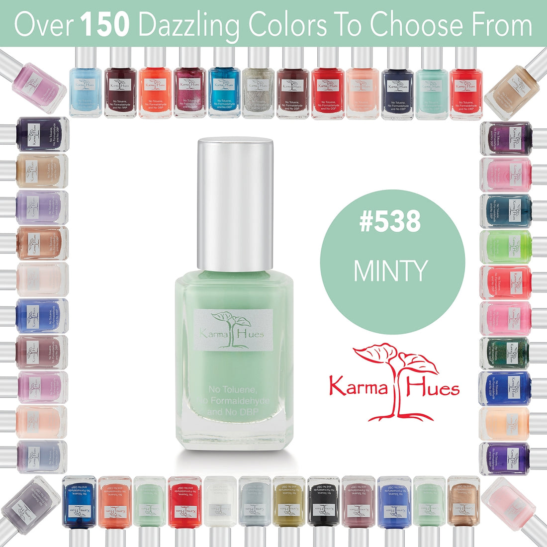 Minty - Nail Polish; Non-Toxic, Vegan, and Cruelty-Free (