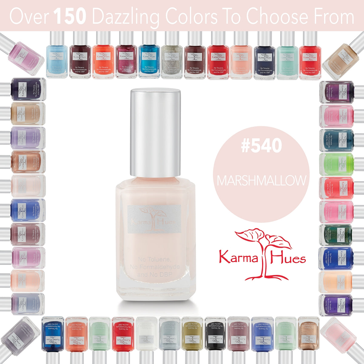 Marshmallow - Nail Polish; Non-Toxic, Vegan, and Cruelty-Free (#540)
