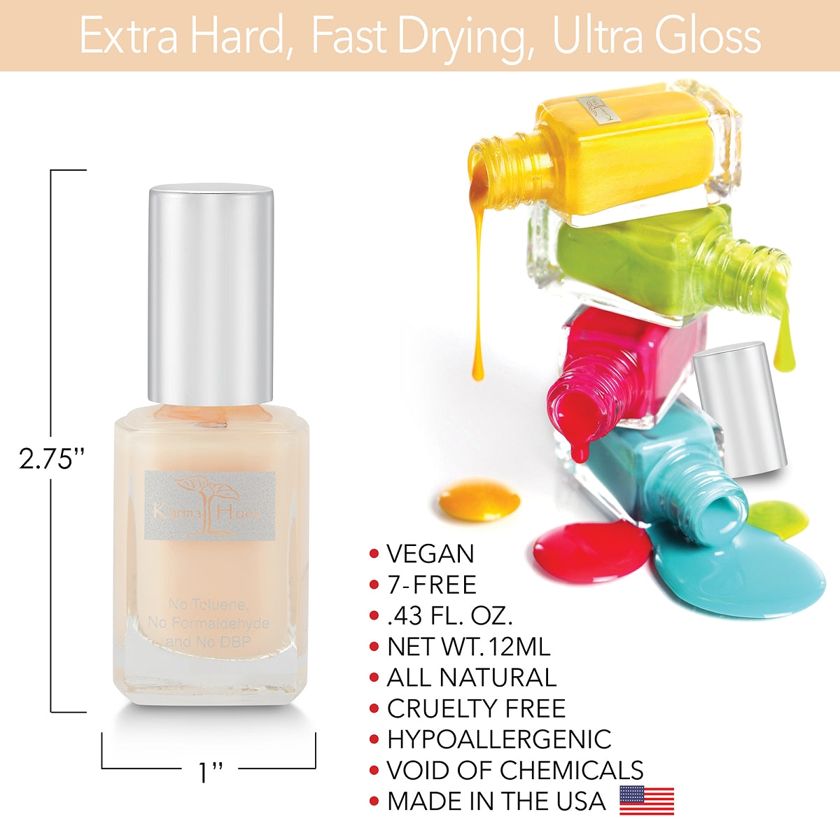 Preppiest Pink - Nail Polish; Non-Toxic, Vegan, and Cruelty-Free (#60081) 