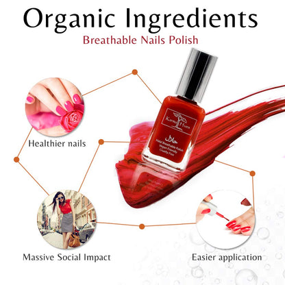 Aaleyah - Karma Halal Certified Nail Polish; Vegan, and Cruelty-Free Oxygen Permeable Wudu Friendly Nail Enamel (H2 