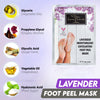 Karma lavender Foot Peel Mask – Helps Remove Callus & Repair Cracked Heels by Karma Organic – For Men & Women [2 Pack]