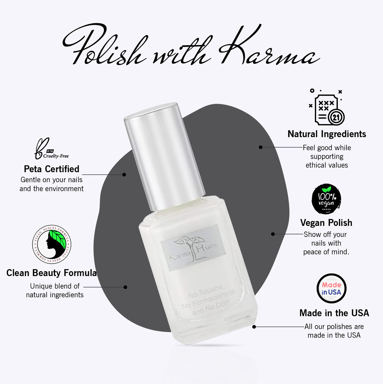 Karma Naturals Nail Polish - French White