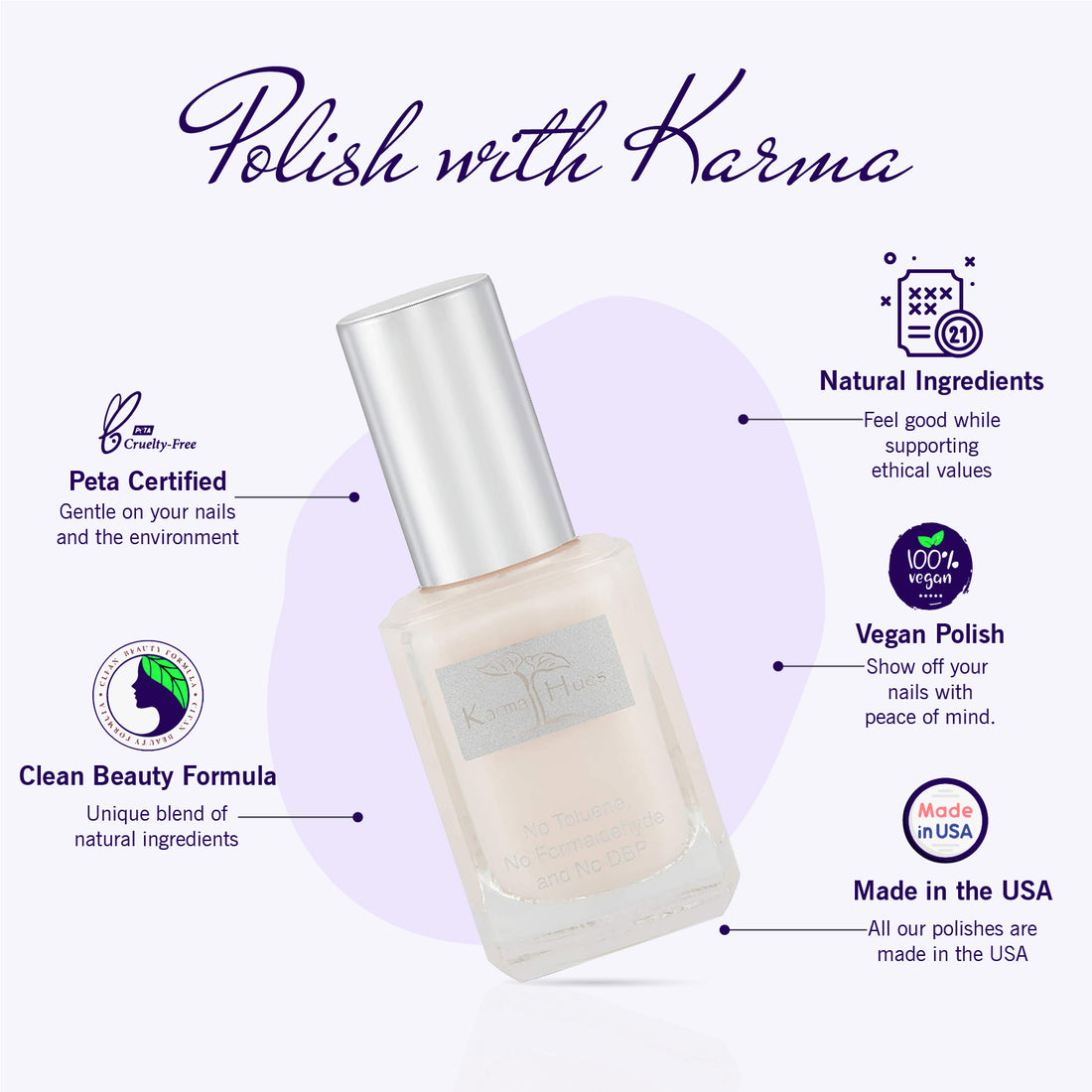 Karma Naturals Nail Polish - Heavenly Haze