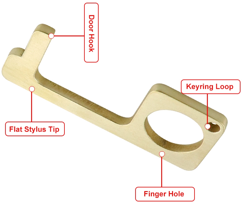 Karma Naturals Anti-Microbial “No-Touch” Door Opener and Stylus Key Chain