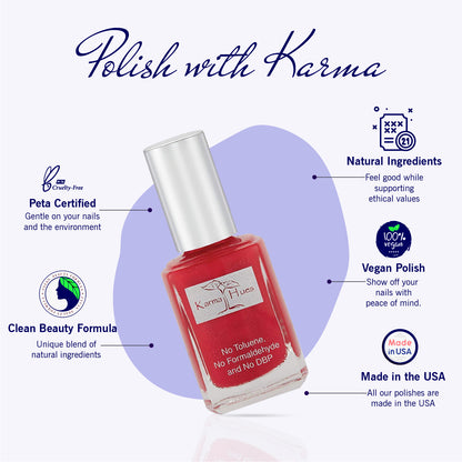 Karma Naturals Nail Polish - Texas Red