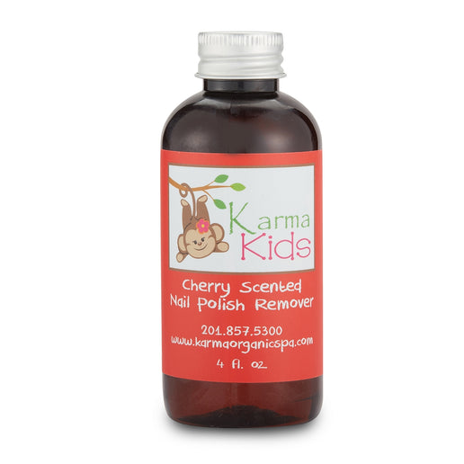 Karma Organic Patented Soy-Based Nail Polish Remover – Non-Toxic Formula with 4 fl oz Cherry Scented