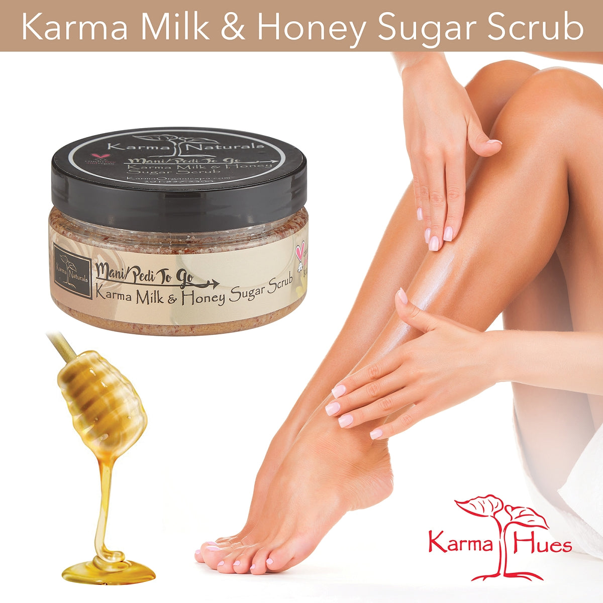 Karma Naturals Milk and Honey Sugar Scrub Karma Organic Spa