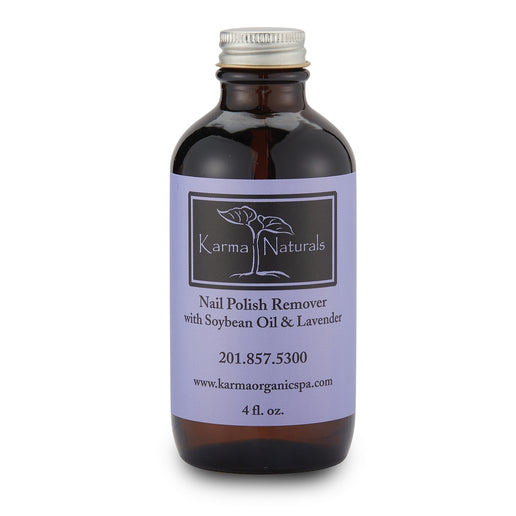 Karma Organic Patented Soy-Based Nail Polish Remover – Non-Toxic Formula with Lavender Oil – 4 fl oz