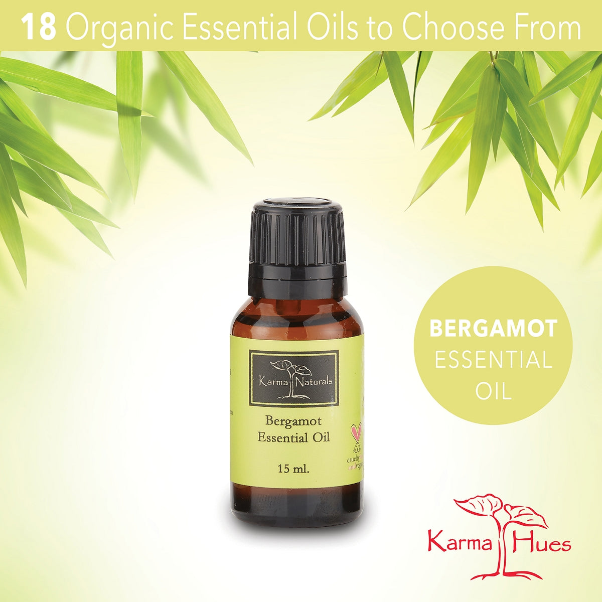 Bergamot Essential Oil : 100% Pure Therapeutic Grade (15 ml)