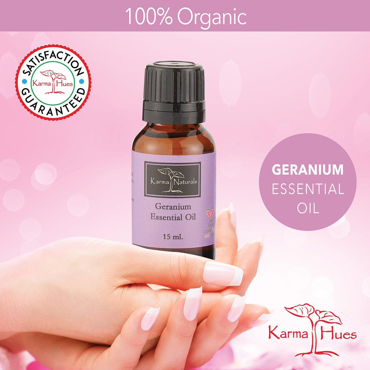 Geranium Essential Oil : 100% Pure Therapeutic Grade (15 ml)