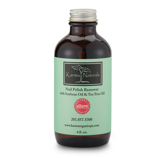 Karma Organic Patented Soy-Based Nail Polish Remover – Non-Toxic Formula with Tea Tree Oil - 4 fl. Oz.